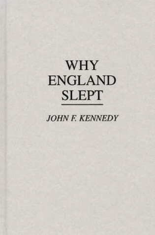 Cover of Why England Slept