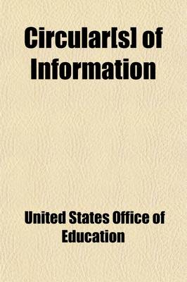 Book cover for Circular[s] of Information (Volume 25, Nos. 3-4)