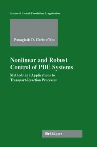 Cover of Nonlinear and Robust Control of PDE Systems