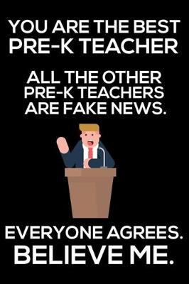 Book cover for You Are The Best Pre-K Teacher All The Other Pre-K Teachers Are Fake News. Everyone Agrees. Believe Me.