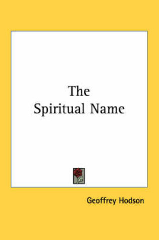 Cover of The Spiritual Name