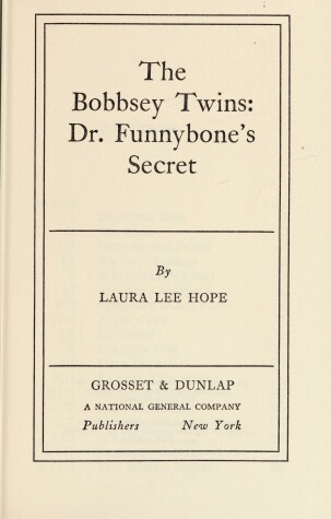 Book cover for Bobbsey Twins 00: Dr. Funnybone's Secret