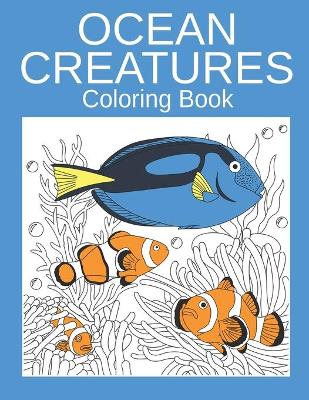 Book cover for Ocean Creatures Coloring Book