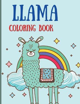 Book cover for Llama Coloring Book