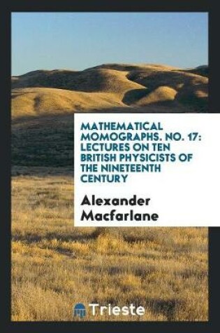 Cover of Mathematical Momographs. No. 17