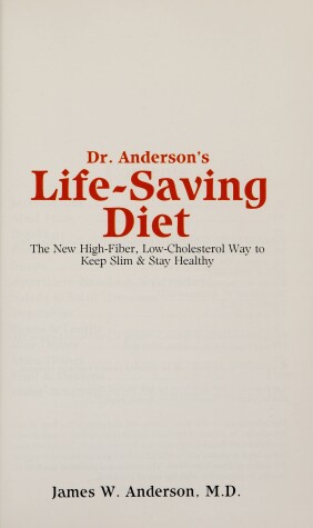 Book cover for Life-Saving Diet Pa