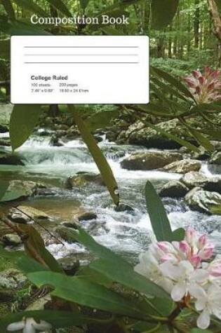 Cover of Stream Flowers Composition Notebook, College Ruled