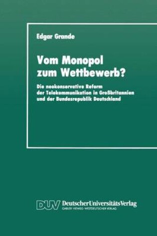 Cover of Vom Monopol zum Wettbewerb?