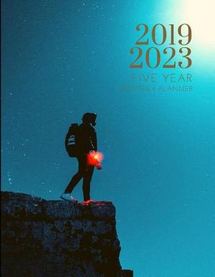 Book cover for 2019-2023 Five Year Planner Adventure Goals Monthly Schedule Organizer