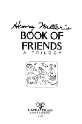Cover of Henry Miller's Book of Friends