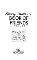 Book cover for Henry Miller's Book of Friends