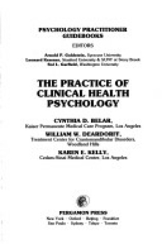 Cover of Practice of Clinical Health Psychology