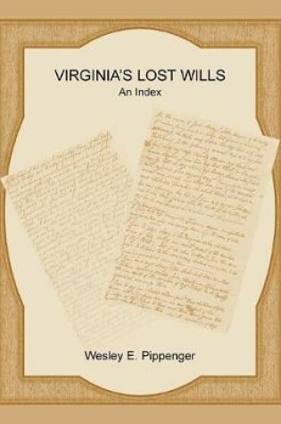 Cover of Virginia's Lost Wills