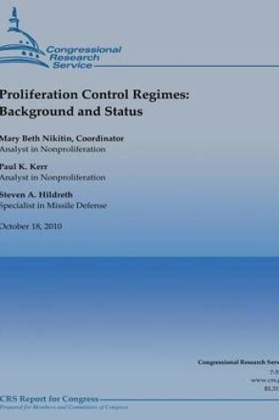 Cover of Proliferation Control Regimes