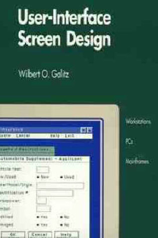 Cover of User-Interface Screen Design