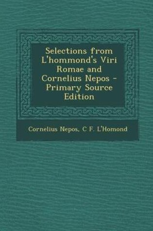 Cover of Selections from L'Hommond's Viri Romae and Cornelius Nepos