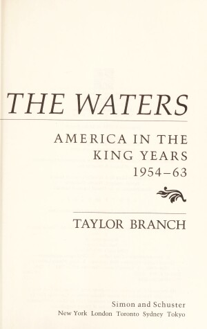 Cover of Parting the Waters