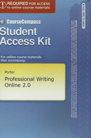 Cover of CourseCompass Access Code Card for Professional Writing Online