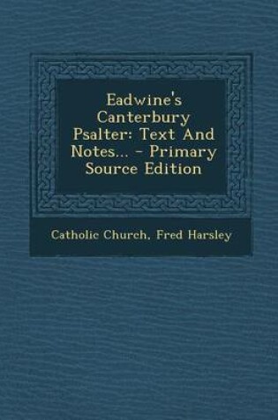 Cover of Eadwine's Canterbury Psalter