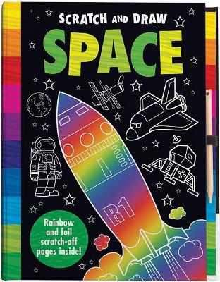 Cover of Scratch and Draw Space - Scratch Art Activity Book