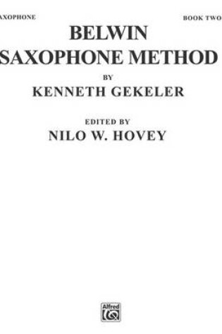 Cover of Belwin Saxophone Method, Book II