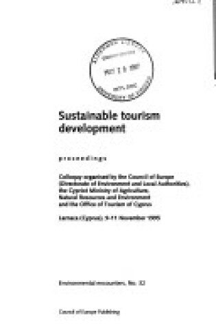 Cover of Sustainable Tourism Development