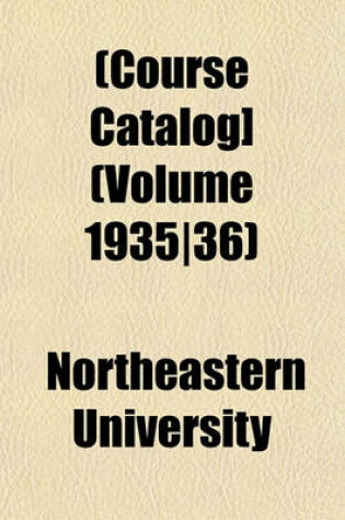 Cover of [Course Catalog] Volume 1935/36