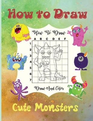 Book cover for How To Draw Cute Monsters