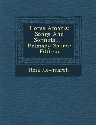 Book cover for Horae Amoris