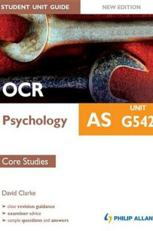 Cover of OCR as Psychology Student Unit Guide New Edition