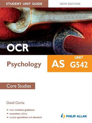 Book cover for OCR as Psychology Student Unit Guide New Edition