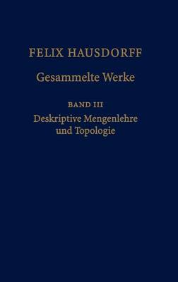 Book cover for Felix Hausdorff - Gesammelte Werke Band III