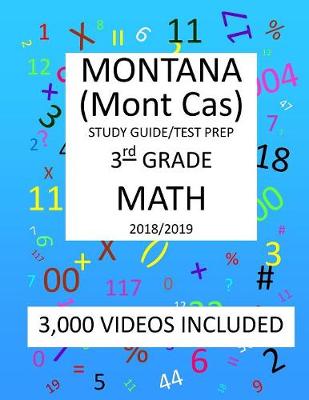 Book cover for 3rd Grade MONTANA Mont Cas, 2019 MATH, Test Prep