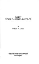 Book cover for When Your Parents Divorce