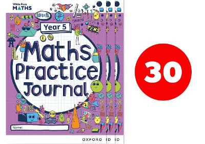 Book cover for White Rose Maths Practice Journals Year 5 Workbooks: Pack of 30