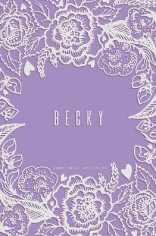 Cover of Becky - Lavender Purple Journal, Dot Grid
