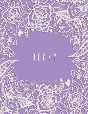 Book cover for Becky - Lavender Purple Journal, Dot Grid