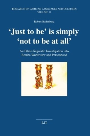 Cover of Just to Be' Is Simply 'Not to Be at All'