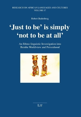 Book cover for Just to Be' Is Simply 'Not to Be at All'