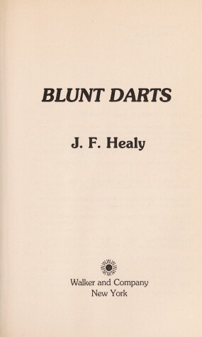 Book cover for Blunt Darts