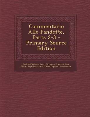 Book cover for Commentario Alle Pandette, Parts 2-3 - Primary Source Edition