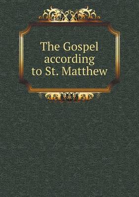 Book cover for The Gospel according to St. Matthew