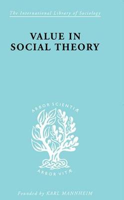 Cover of Value in Social Theory