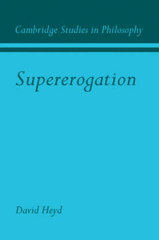 Cover of Supererogation