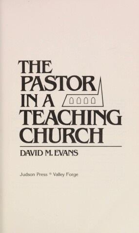 Book cover for Pastor in a Teaching Church, the