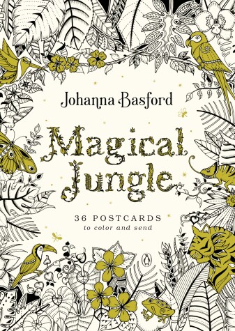 Book cover for Magical Jungle: 36 Postcards to Color and Send