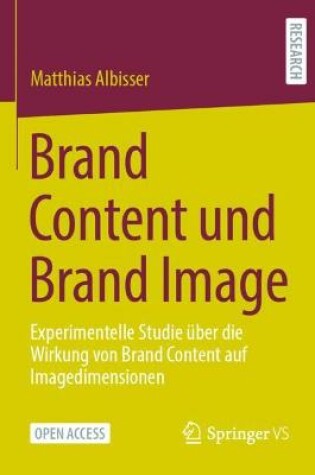 Cover of Brand Content und Brand Image