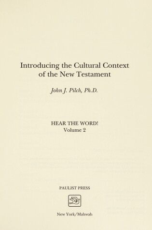 Cover of Introducing the Cultural Context of the New Testament