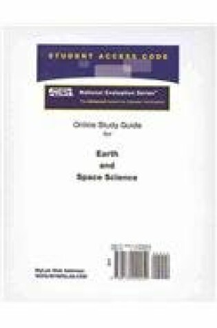 Cover of Access Code Card for the Online Tutorial for the National Evaluation Series Earth and Space Science Test