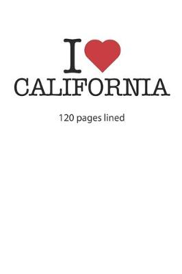 Book cover for I love California
